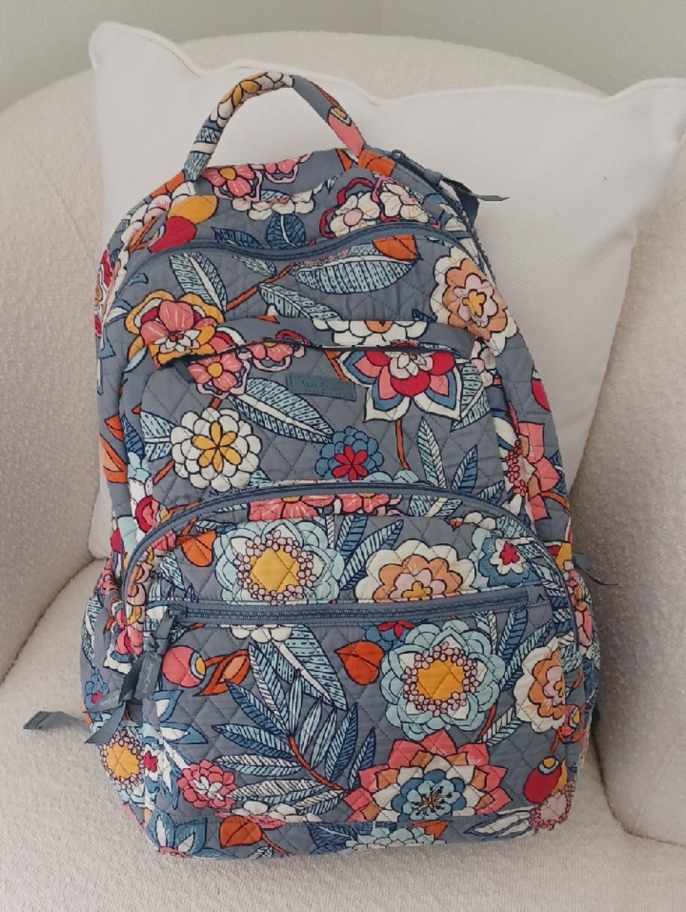 Vera Bradley Large Tropical Evening Backpack Floral Pattern Retired